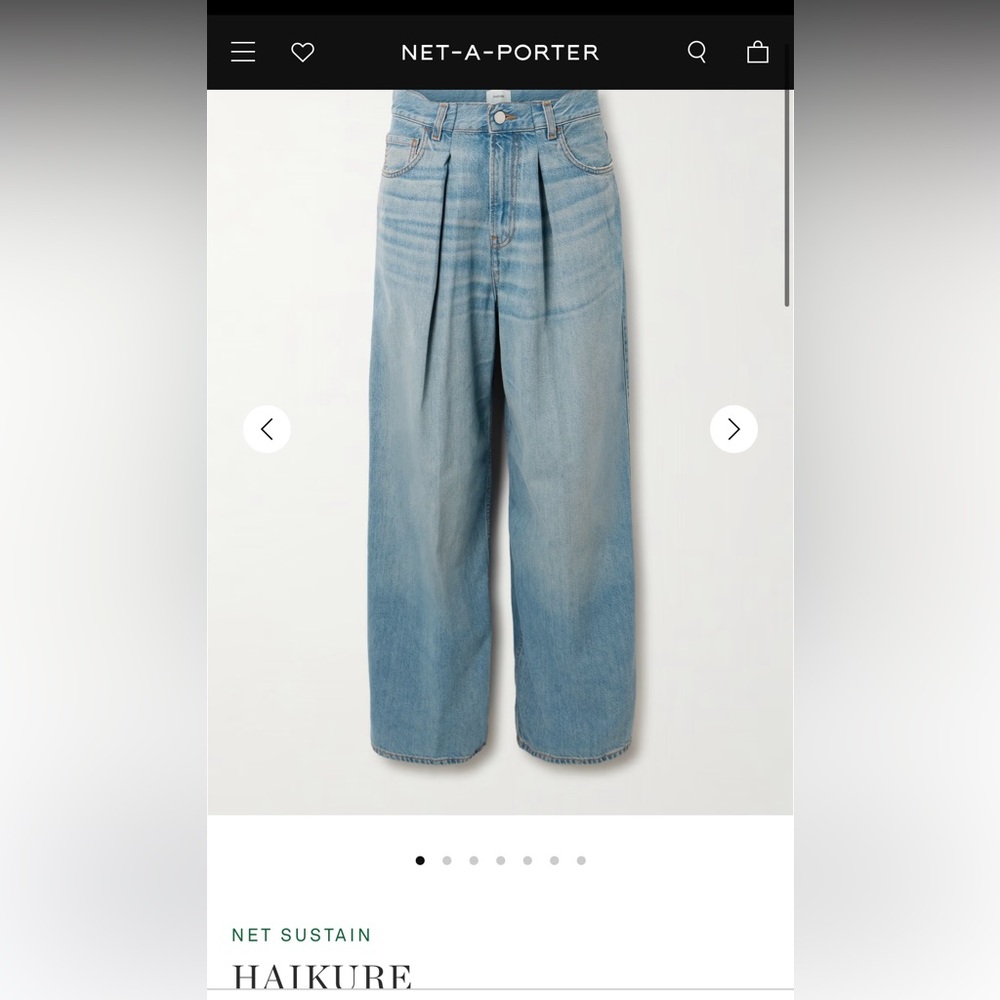 Haikure Candy Wide-Leg Blue Jeans